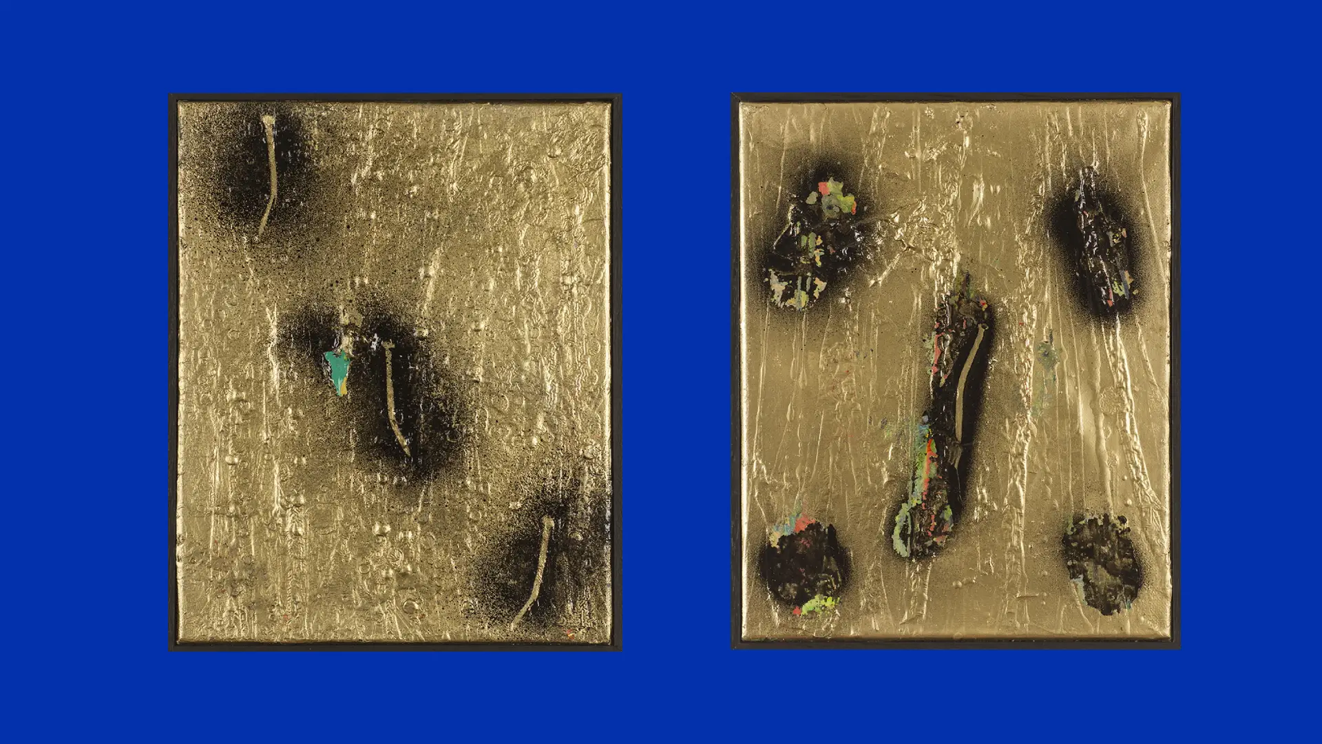 N° V Serie EL COLOR DE DIOS Pintura sobre tela | 30 x 24 cms Acrilic on canvas | 11,8 x 9,4" 2014  N° VI Serie EL COLOR DE DIOS Pintura sobre tela | 30 x 24 cms Acrilic on canvas | 11,8 x 9,4" 2014